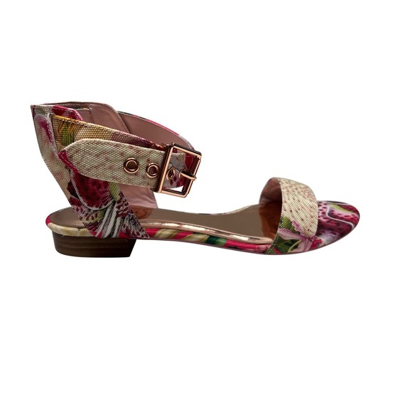 NWT Ted Baker London Leeban Sandals, Encyclopaedia Floral, Size 9 - Picture 10 of 13